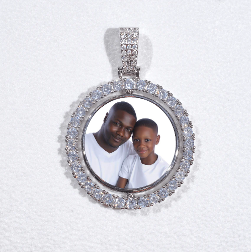 3D Spinning 2-Faced Custom Picture Pendant