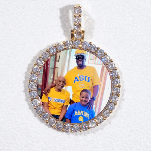 3D CIRCLE CUSTOM PICTURE PENDANT SMALL SIZE