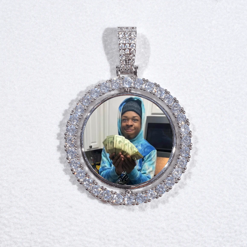3D Spinning 2-Faced Custom Picture Pendant