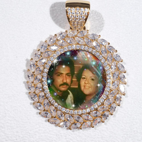 Large 3D Wheat Ear Custom Picture Pendant