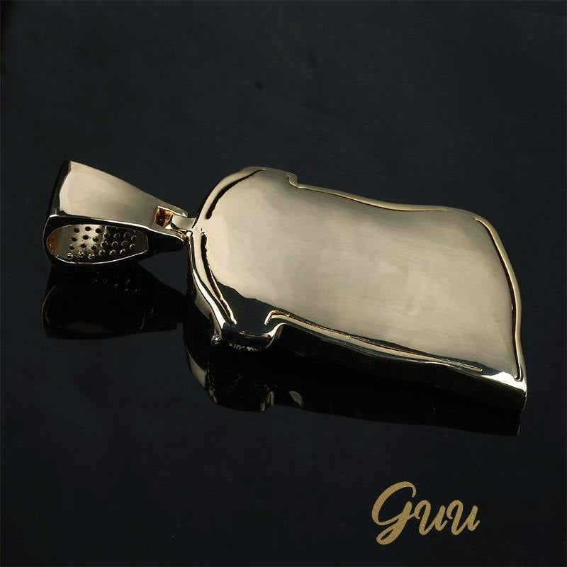 18K Gold-Plated AAA CZ Retro Jesus Pendant - The GUU Shop