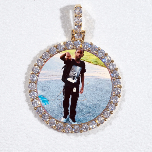 3D CIRCLE CUSTOM PICTURE PENDANT SMALL SIZE