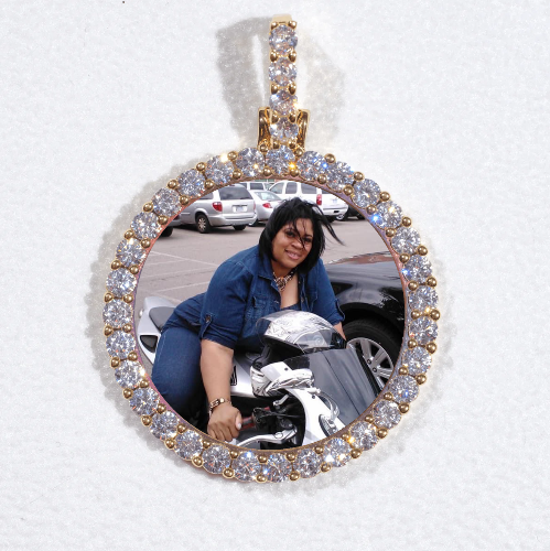 3D CIRCLE CUSTOM PICTURE PENDANT SMALL SIZE