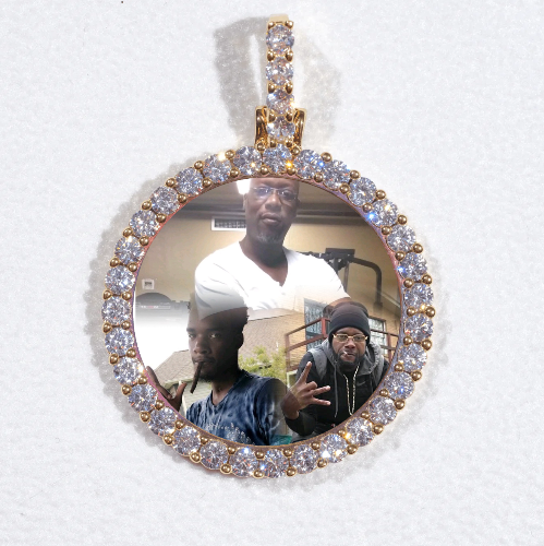 3D CIRCLE CUSTOM PICTURE PENDANT SMALL SIZE
