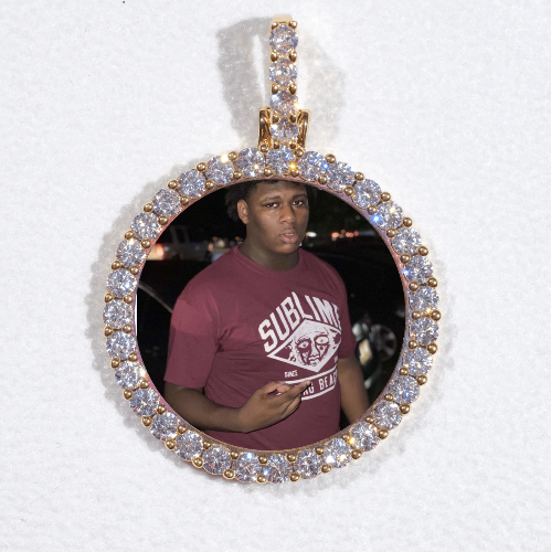 3D CIRCLE CUSTOM PICTURE PENDANT SMALL SIZE