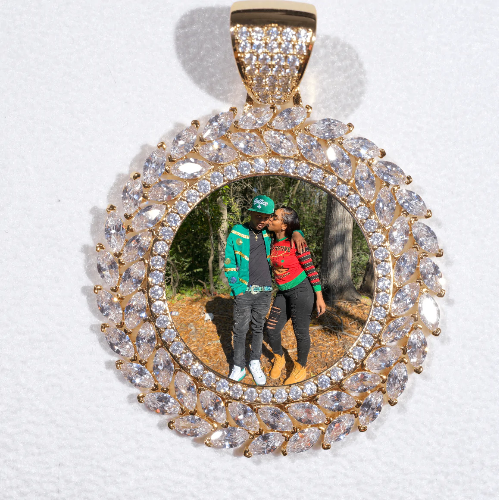 Large 3D Wheat Ear Custom Picture Pendant