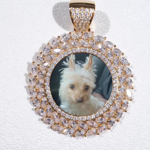 Large 3D Wheat Ear Custom Picture Pendant