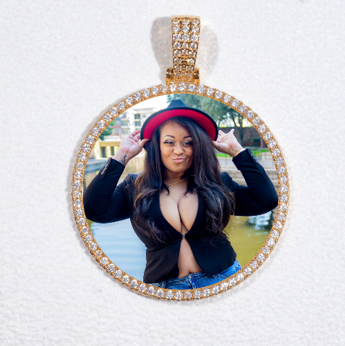 MEDIUM 3D CIRCLE CUSTOM PICTURE PENDANT