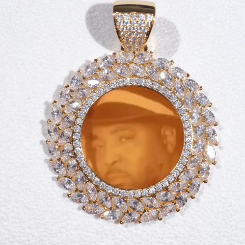 Large 3D Wheat Ear Custom Picture Pendant
