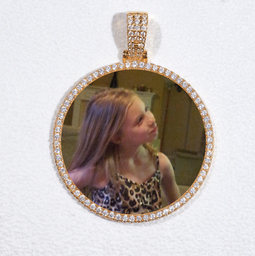 MEDIUM 3D CIRCLE CUSTOM PICTURE PENDANT