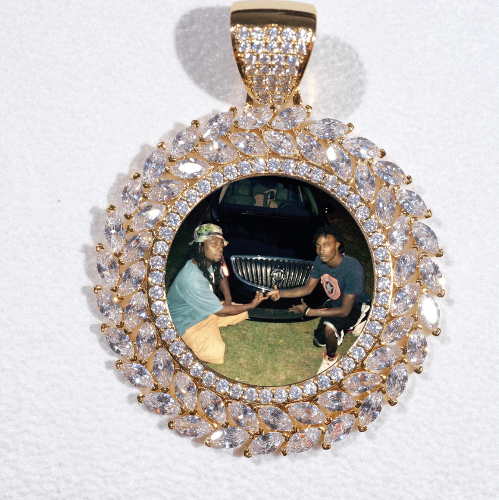 Large 3D Wheat Ear Custom Picture Pendant