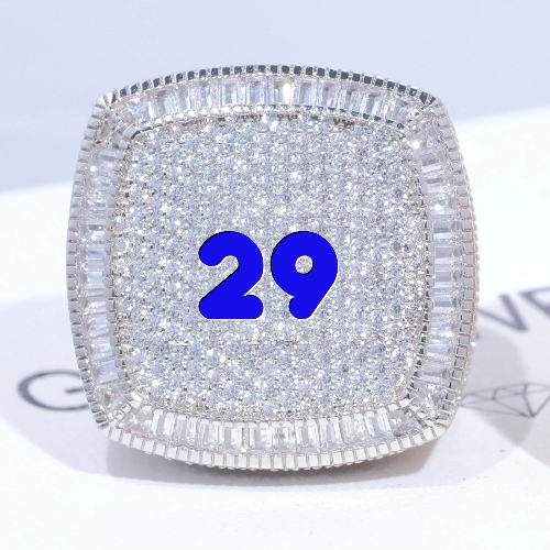 CUSTOM LETTER 3D ICED RING