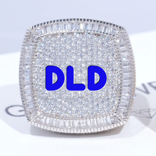 CUSTOM LETTER 3D ICED RING