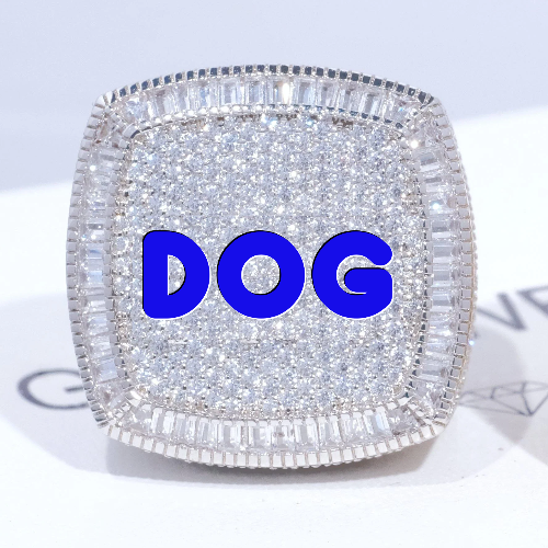 CUSTOM LETTER 3D ICED RING