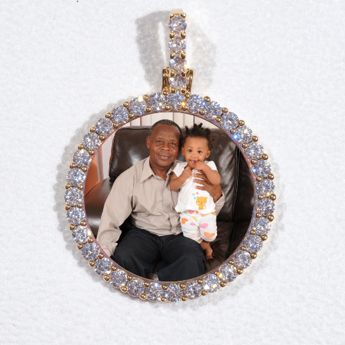 3D CIRCLE CUSTOM PICTURE PENDANT SMALL SIZE