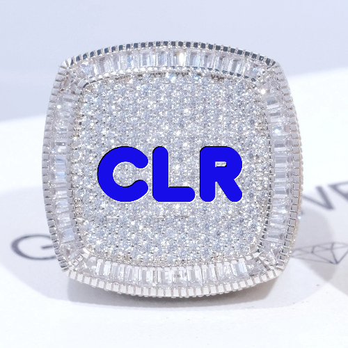 CUSTOM LETTER 3D ICED RING