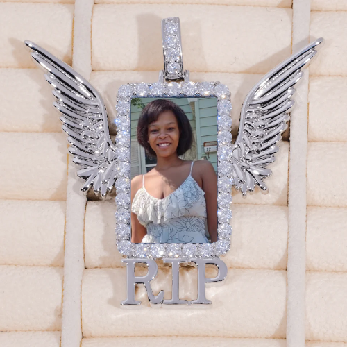 RIP WING 3D CUSTOM PICTURE PENDANT