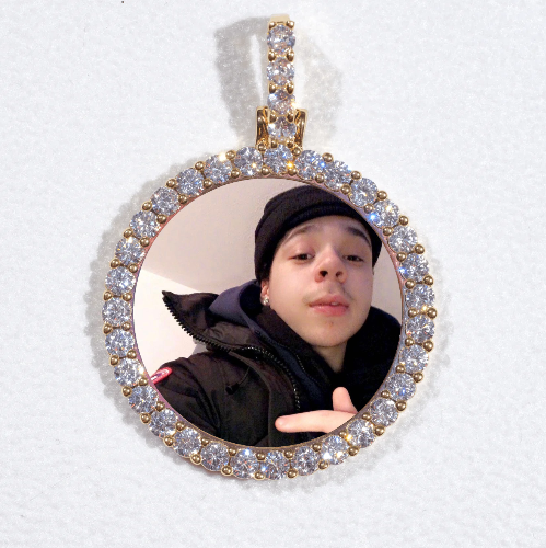 3D CIRCLE CUSTOM PICTURE PENDANT SMALL SIZE