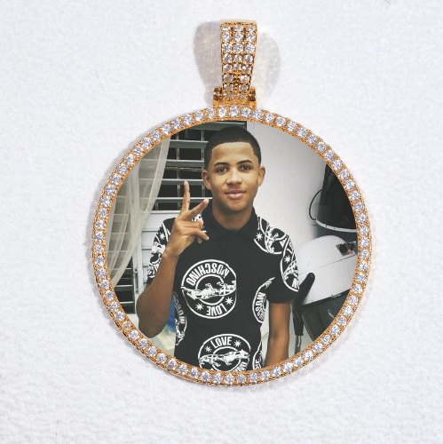 MEDIUM 3D CIRCLE CUSTOM PICTURE PENDANT
