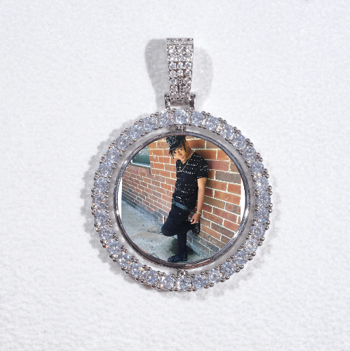 3D Spinning 2-Faced Custom Picture Pendant