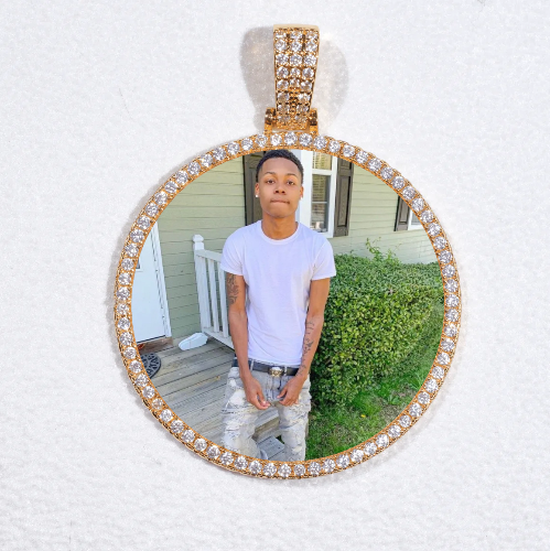 MEDIUM 3D CIRCLE CUSTOM PICTURE PENDANT