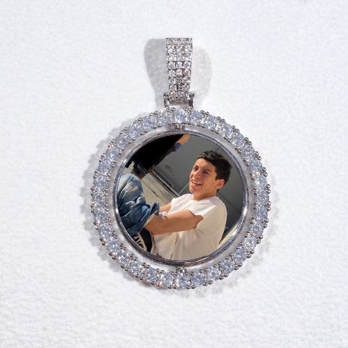 3D Spinning 2-Faced Custom Picture Pendant
