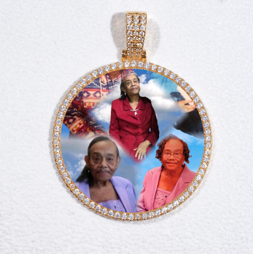 MEDIUM 3D CIRCLE CUSTOM PICTURE PENDANT