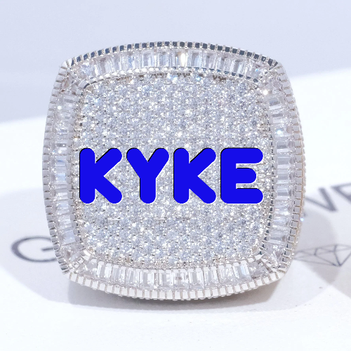 CUSTOM LETTER 3D ICED RING