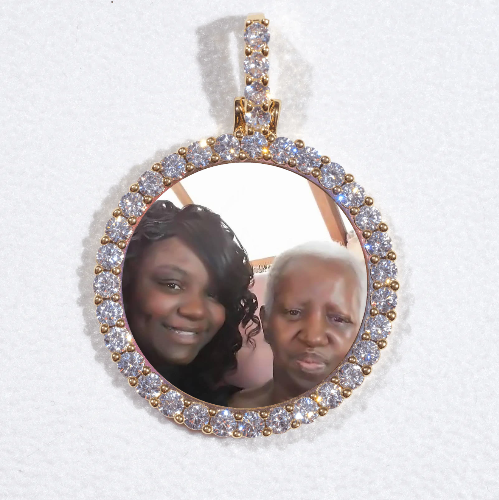 3D CIRCLE CUSTOM PICTURE PENDANT SMALL SIZE