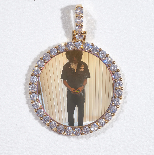 3D CIRCLE CUSTOM PICTURE PENDANT SMALL SIZE