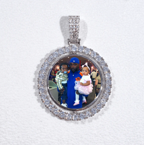 3D Spinning 2-Faced Custom Picture Pendant