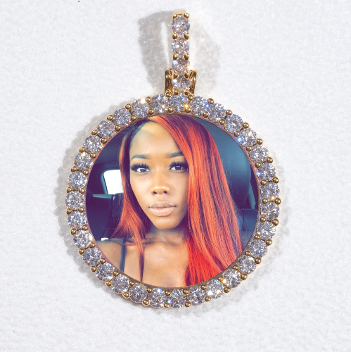 3D CIRCLE CUSTOM PICTURE PENDANT SMALL SIZE