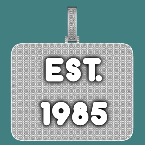 CUSTOM LETTER NECKLACE 3D BIG SQUARE