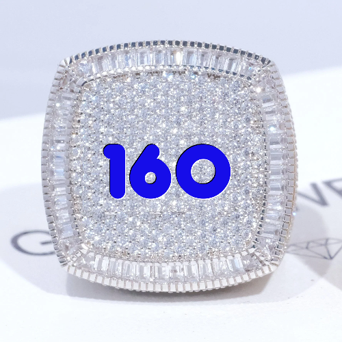 CUSTOM LETTER 3D ICED RING
