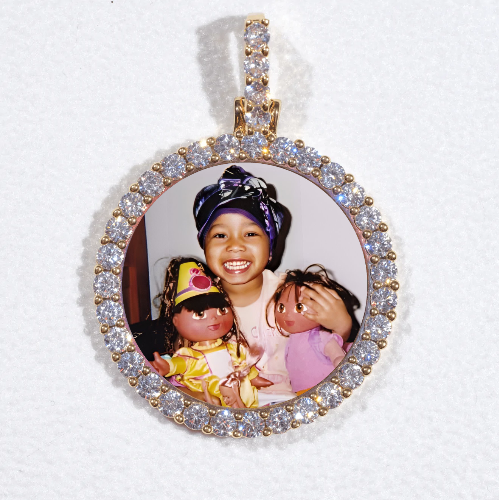 3D CIRCLE CUSTOM PICTURE PENDANT SMALL SIZE
