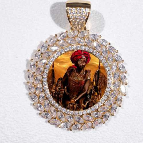 Large 3D Wheat Ear Custom Picture Pendant