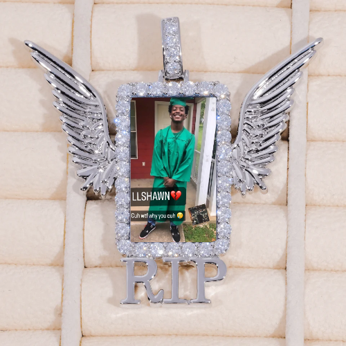 RIP WING 3D CUSTOM PICTURE PENDANT
