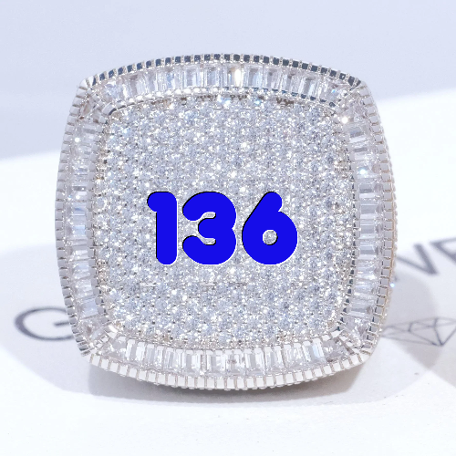 CUSTOM LETTER 3D ICED RING
