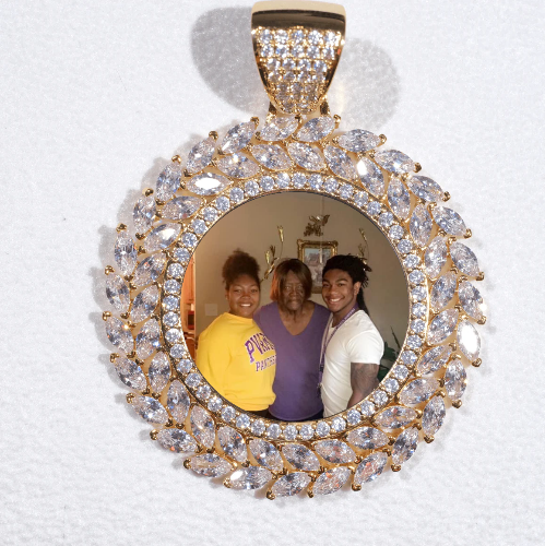 Large 3D Wheat Ear Custom Picture Pendant