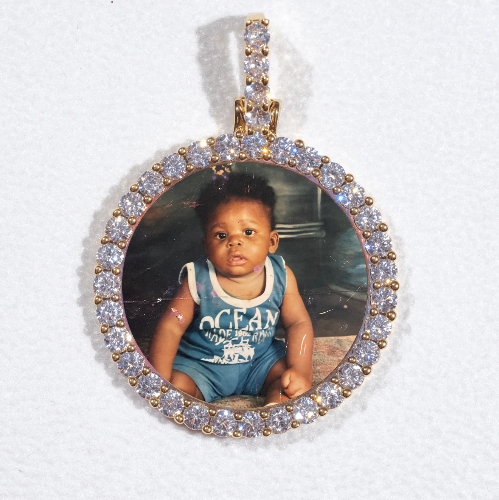 3D CIRCLE CUSTOM PICTURE PENDANT SMALL SIZE
