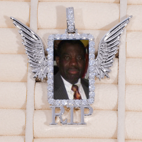 RIP WING 3D CUSTOM PICTURE PENDANT