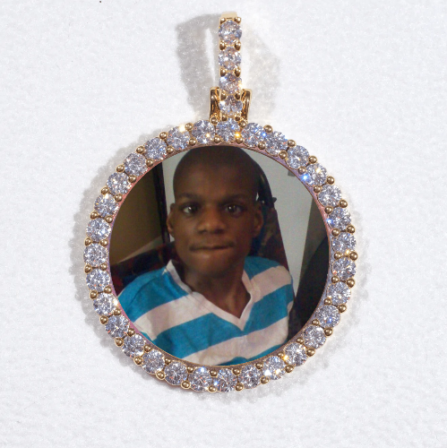 3D CIRCLE CUSTOM PICTURE PENDANT SMALL SIZE