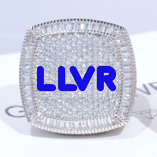 CUSTOM LETTER 3D ICED RING