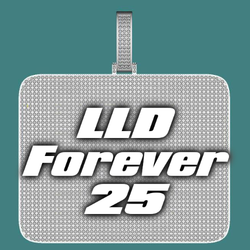 CUSTOM LETTER NECKLACE 3D BIG SQUARE