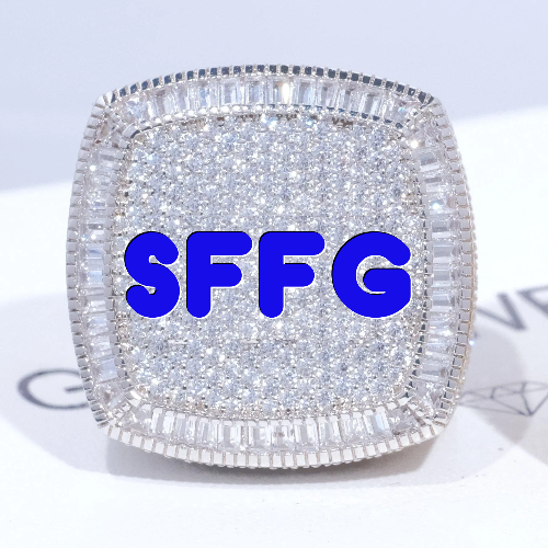 CUSTOM LETTER 3D ICED RING