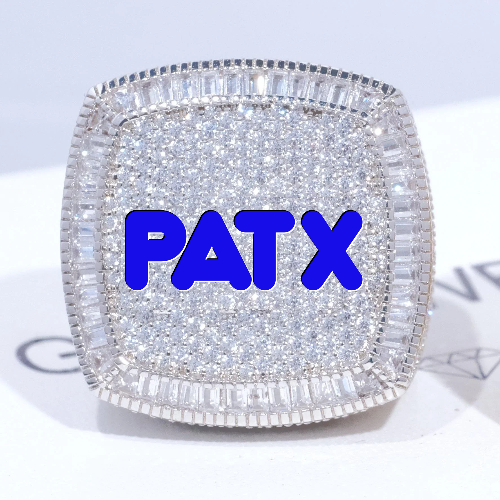 CUSTOM LETTER 3D ICED RING