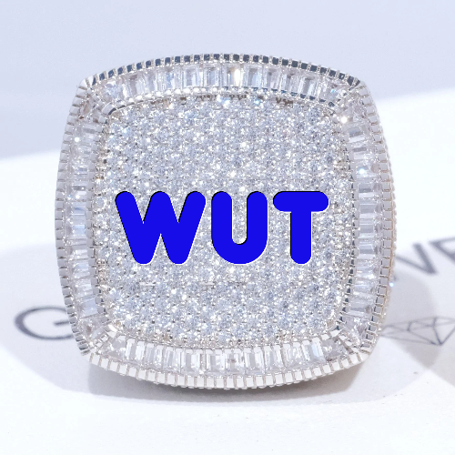CUSTOM LETTER 3D ICED RING