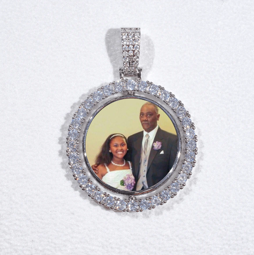3D Spinning 2-Faced Custom Picture Pendant