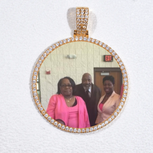 MEDIUM 3D CIRCLE CUSTOM PICTURE PENDANT