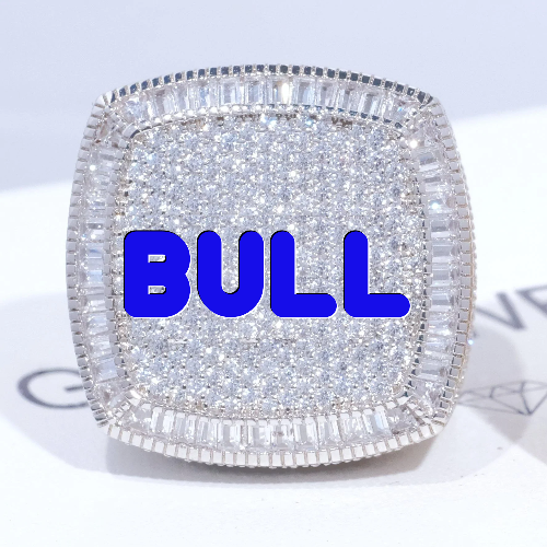 CUSTOM LETTER 3D ICED RING